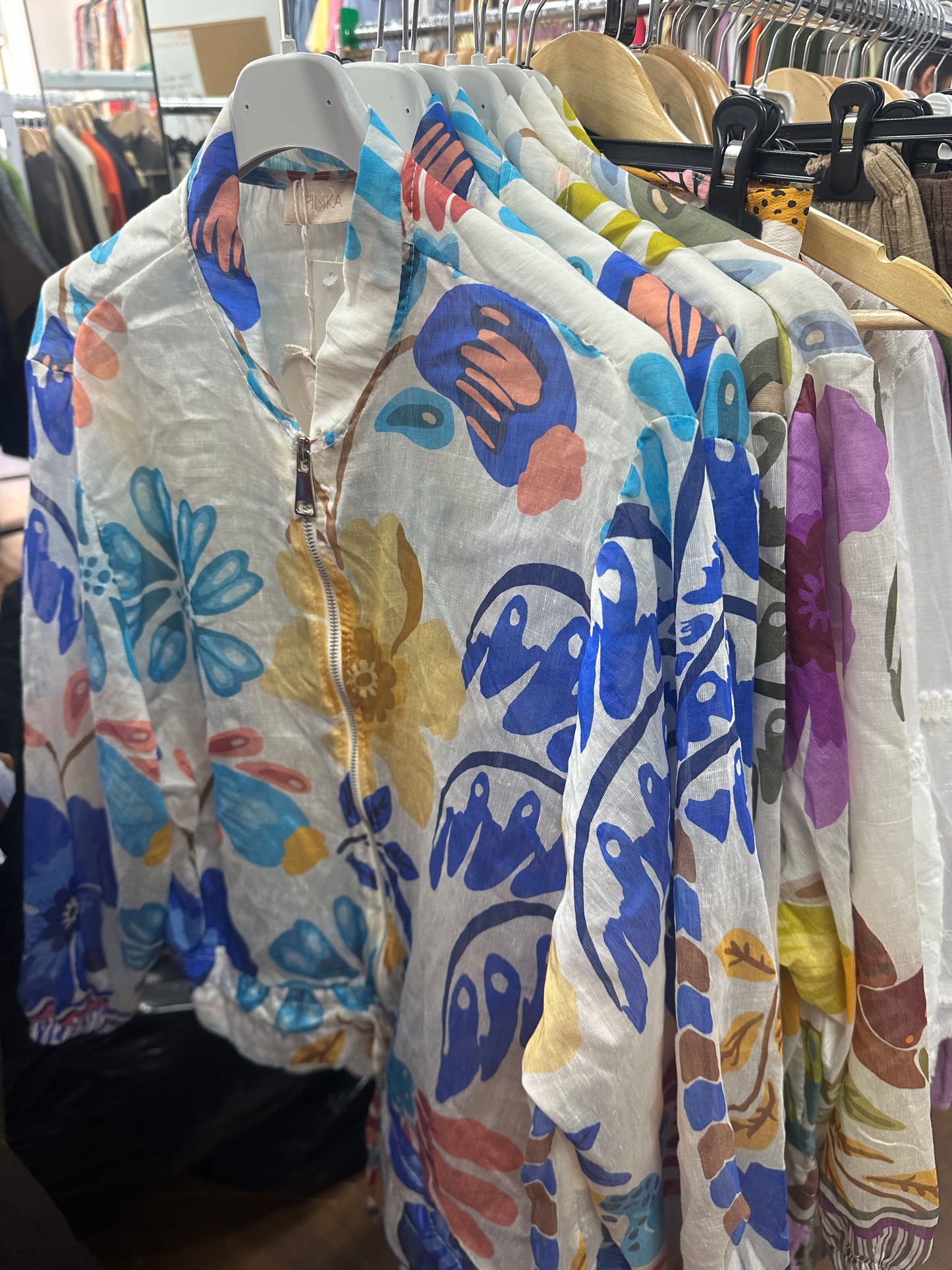 Blue Sheer Multi-coloured Jacket