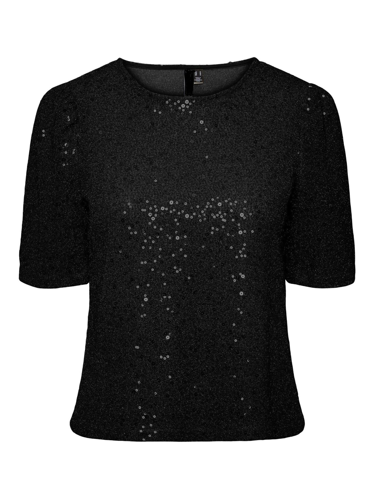 Black sequin top