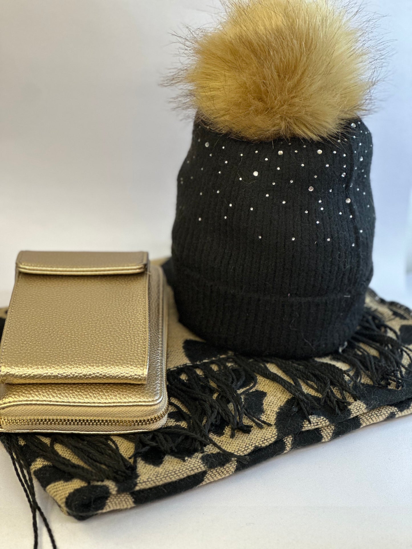 Animal Print Scarf Set