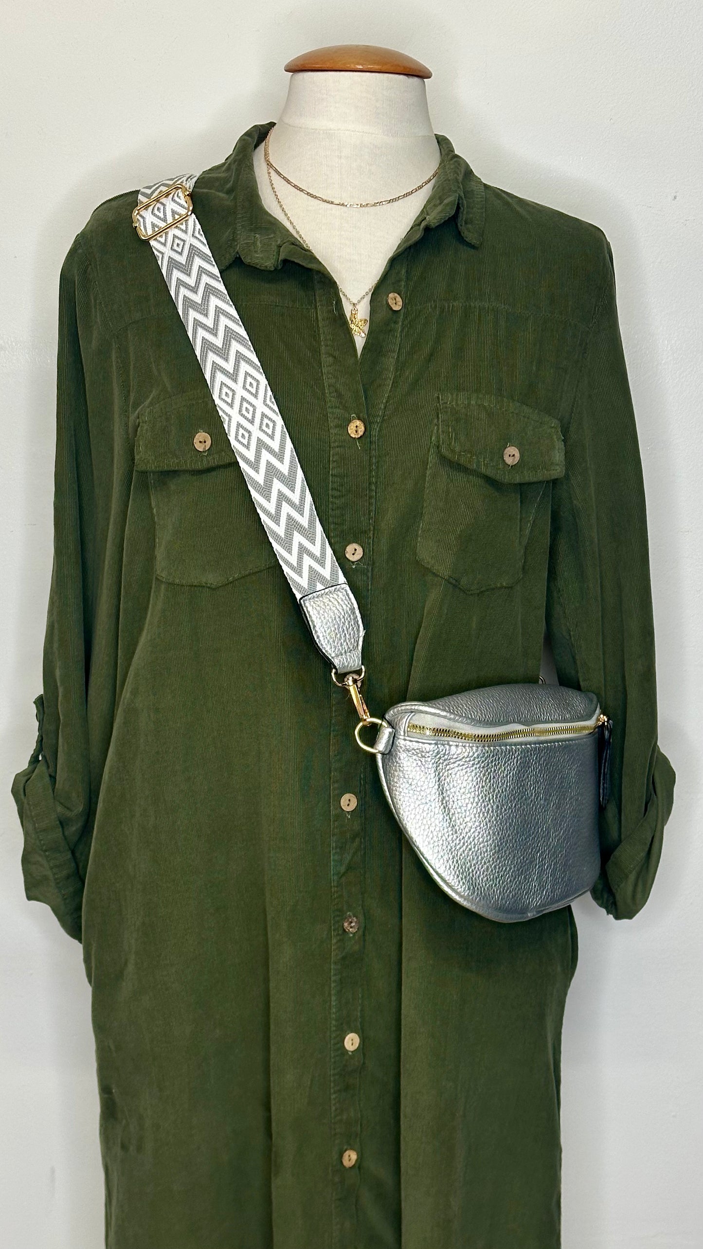 Side Body Bag - Silver