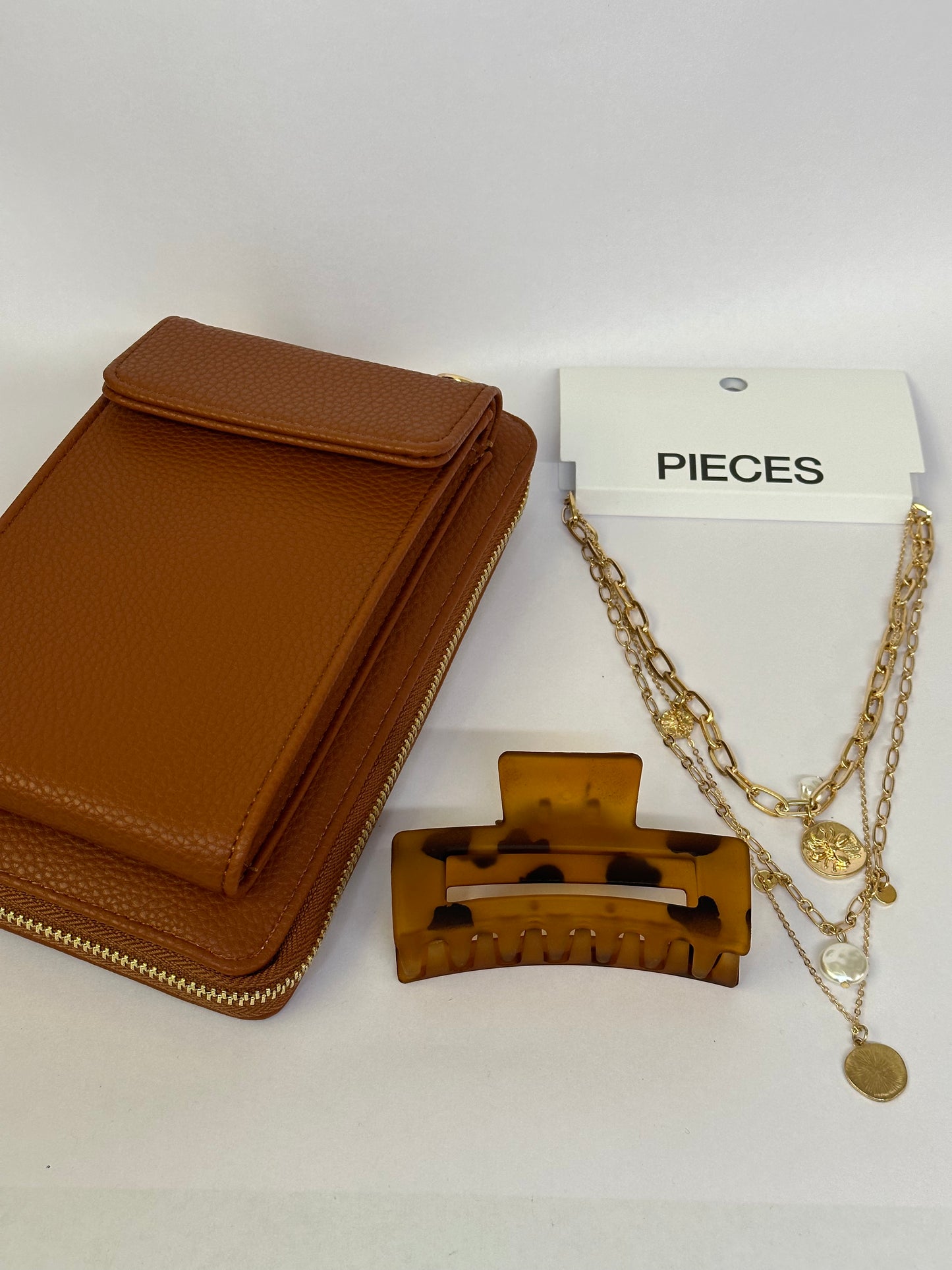 Brown Phone Bag Set