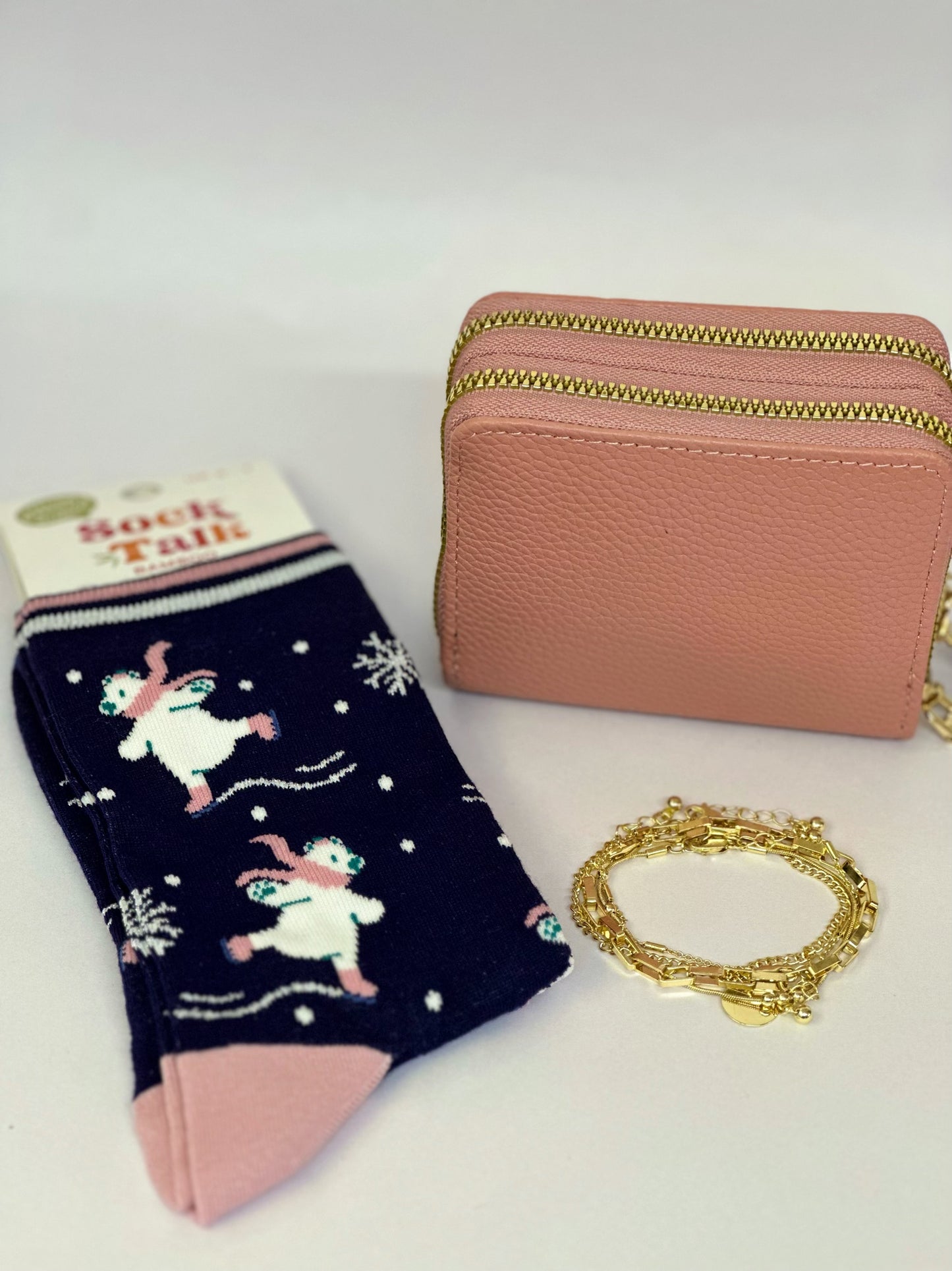 Polar Bear Ice Skating Sock Set
