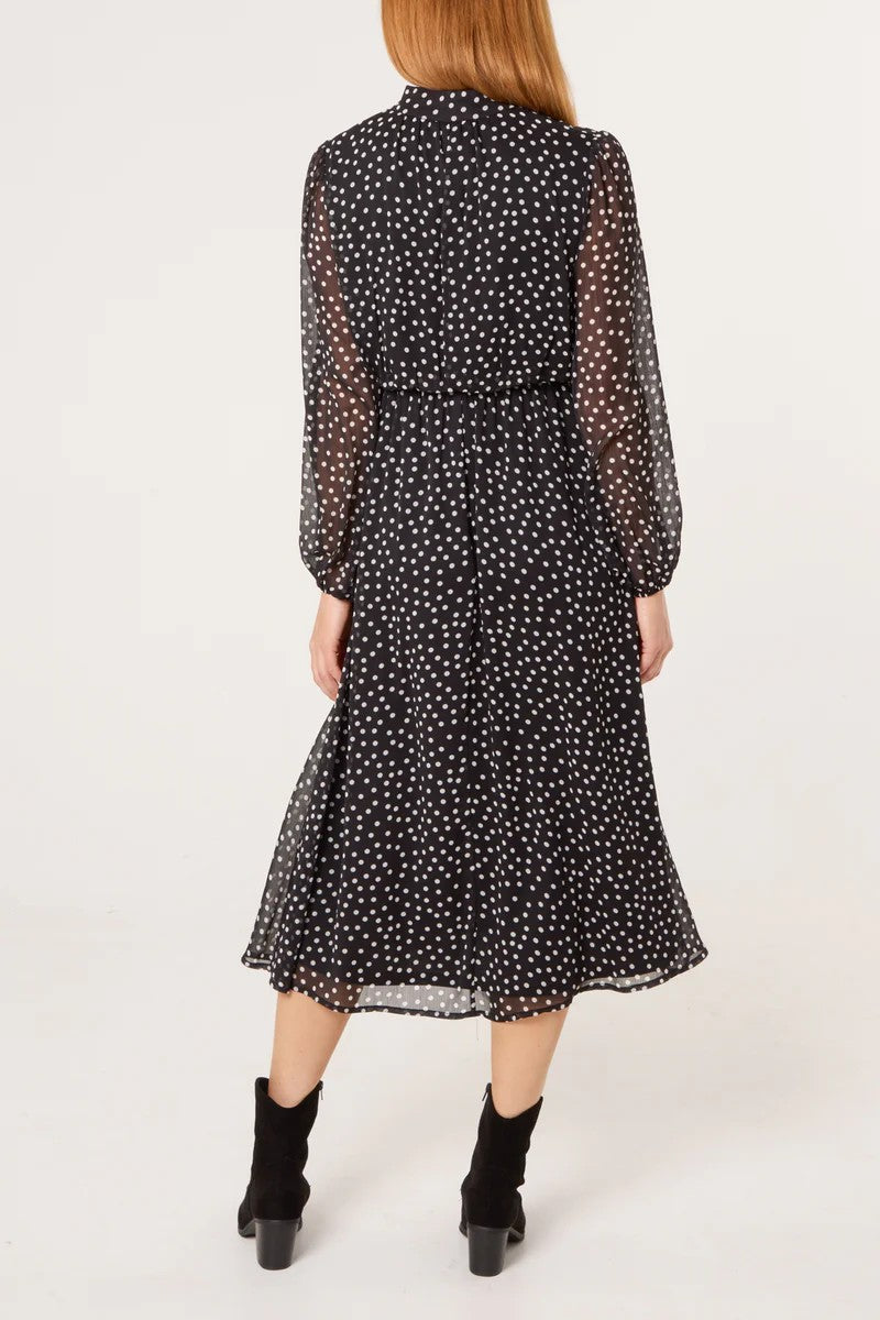 Polka Dot Midi Dress