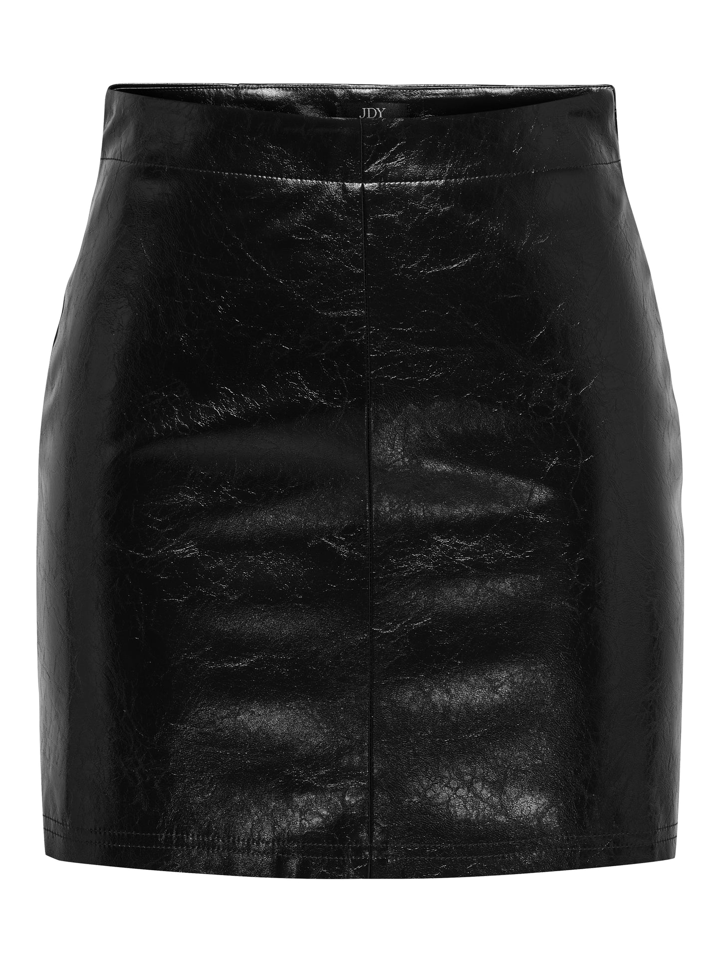 Black Faux Leather Mini Skirt