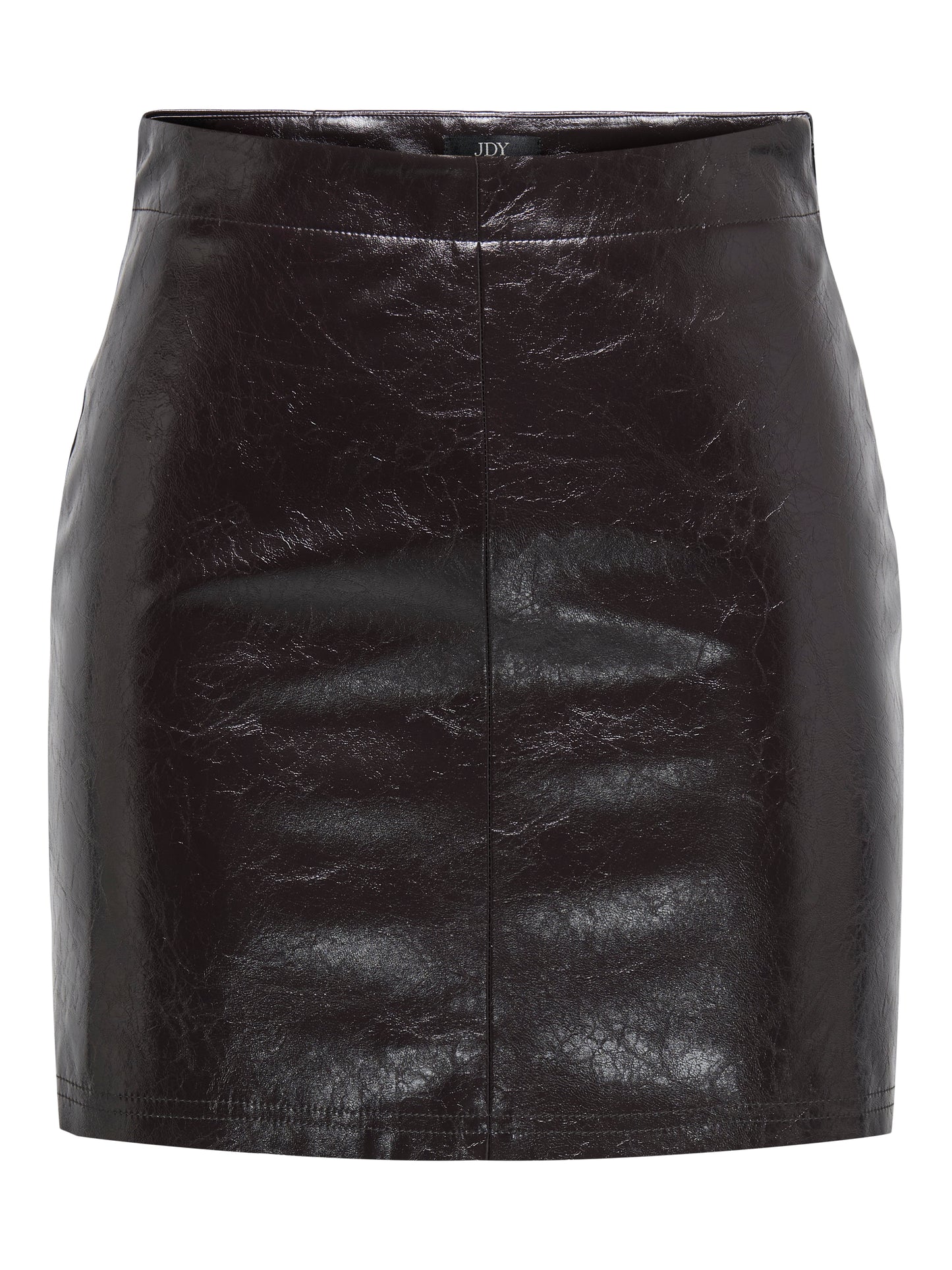 Brown Faux Leather Mini Skirt