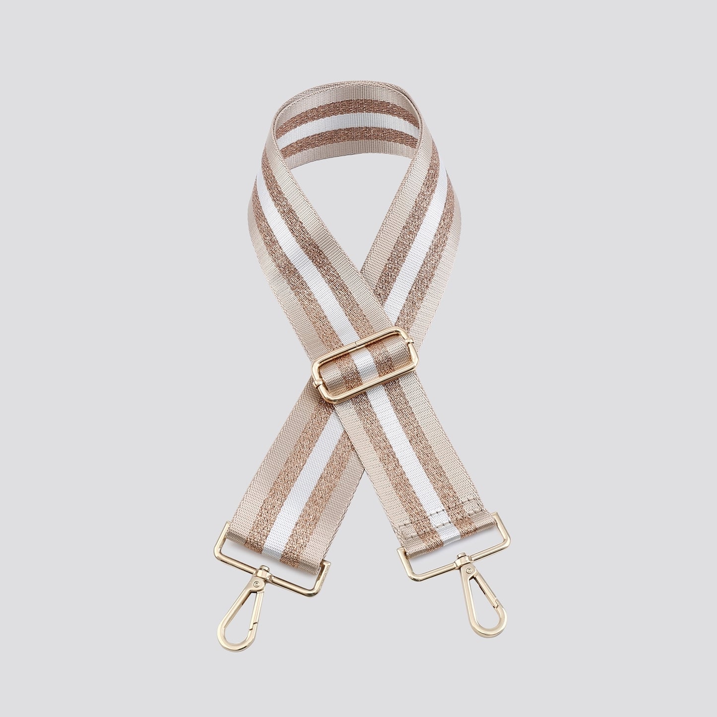 Gold glitter bag strap - Gold colour