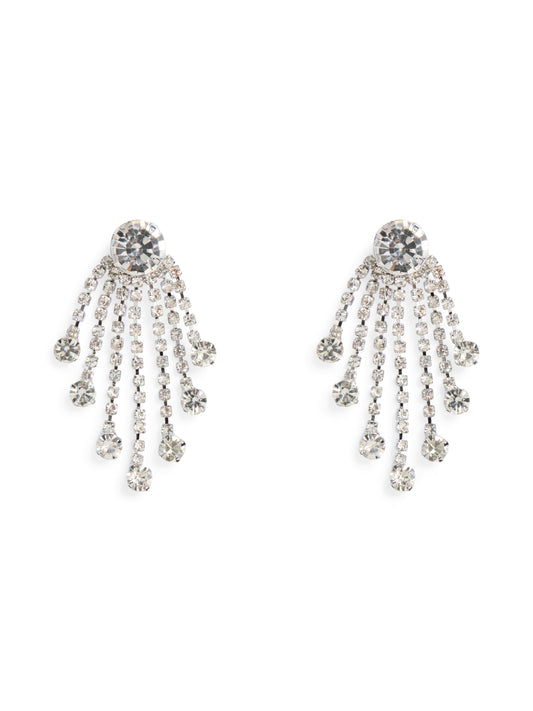 Diamante Layered Drop Earrings