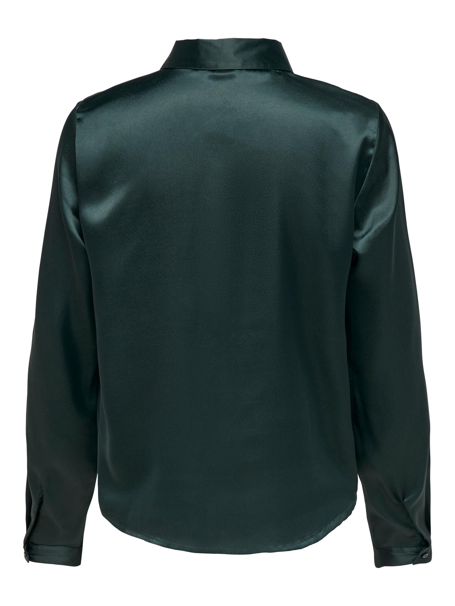 Green satin shirt