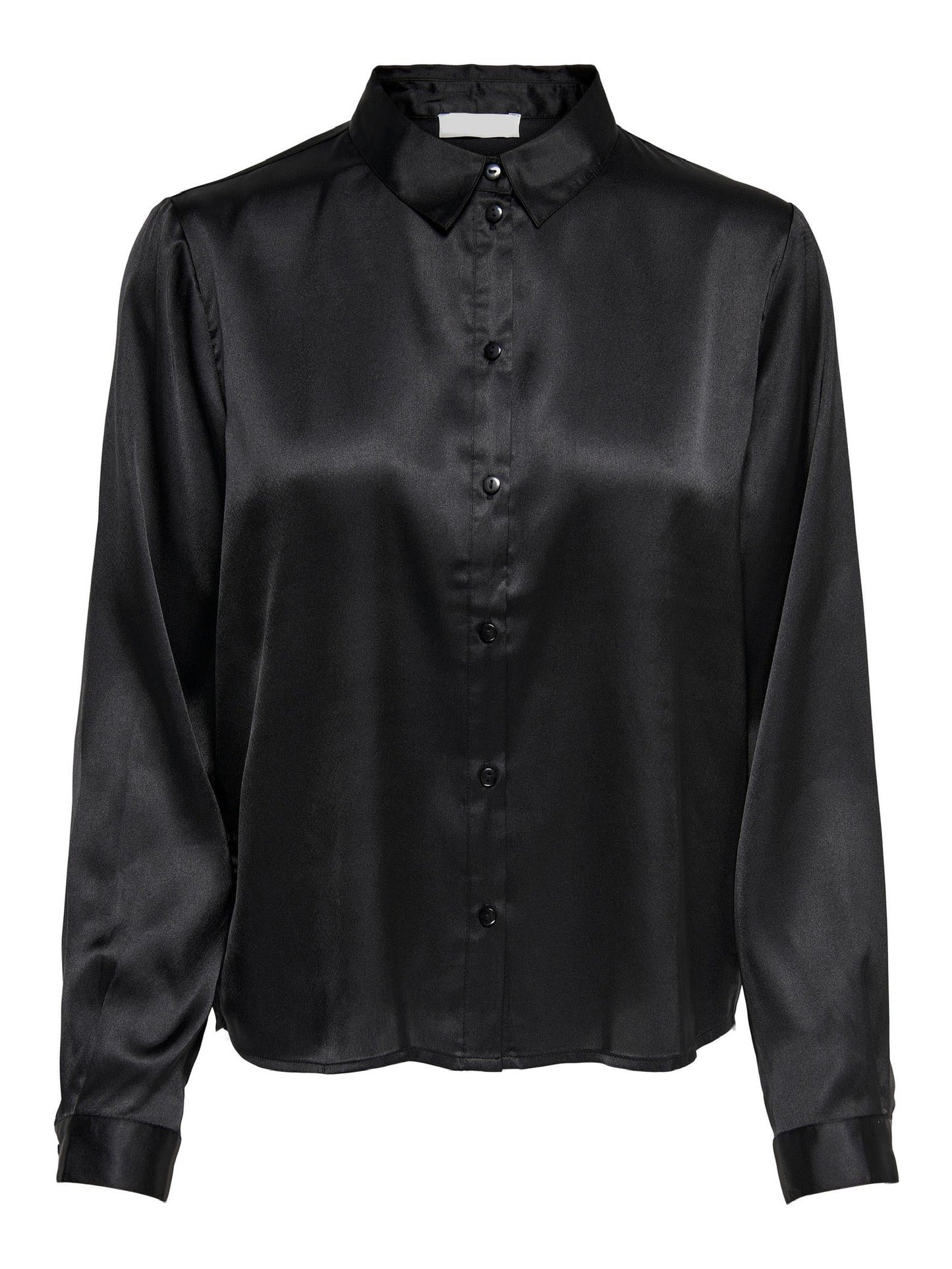 Black satin shirt