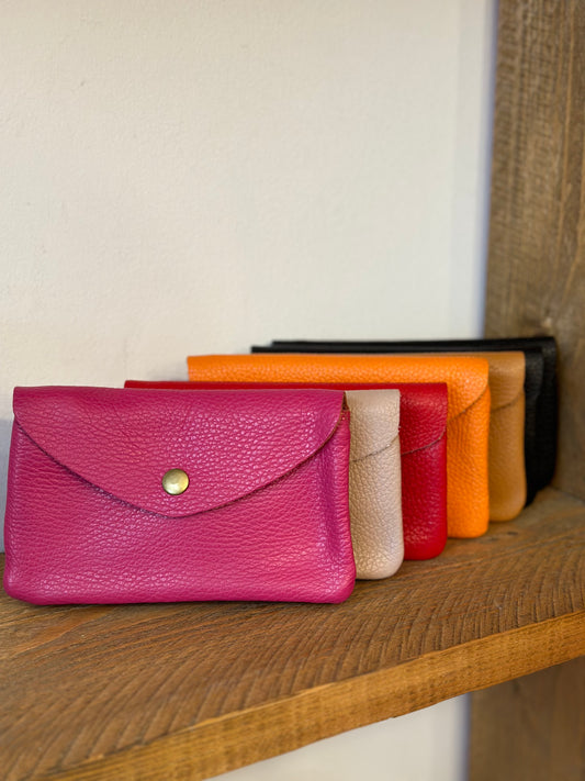 Leather purses - variety of colours