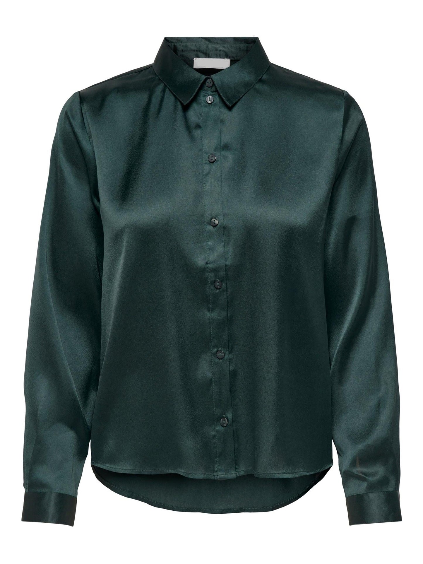 Green satin shirt