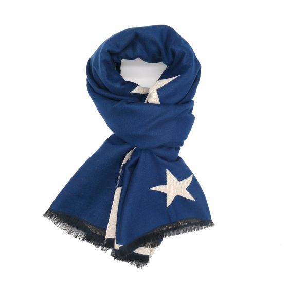 Navy star scarf