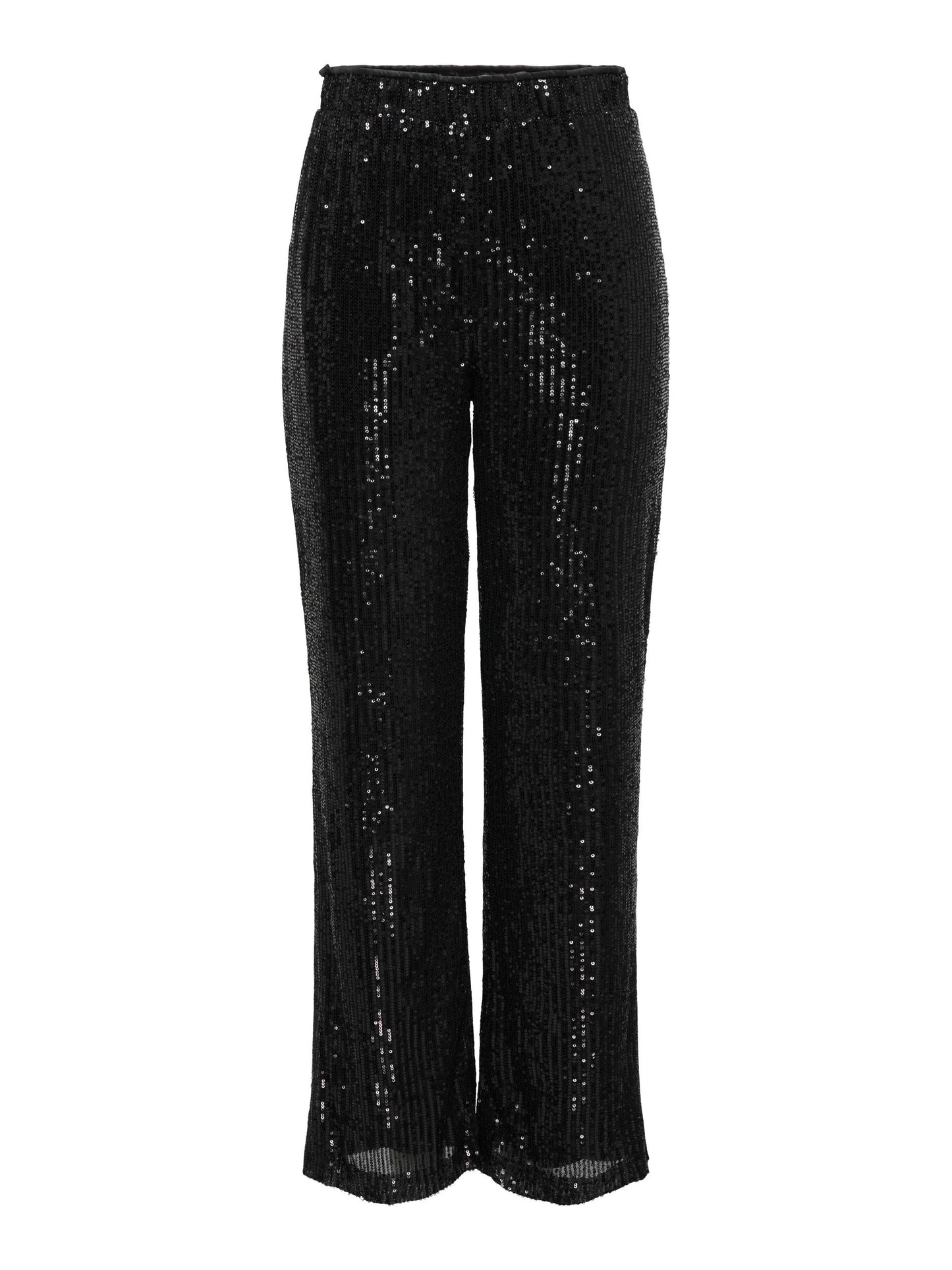 Black sequin trousers