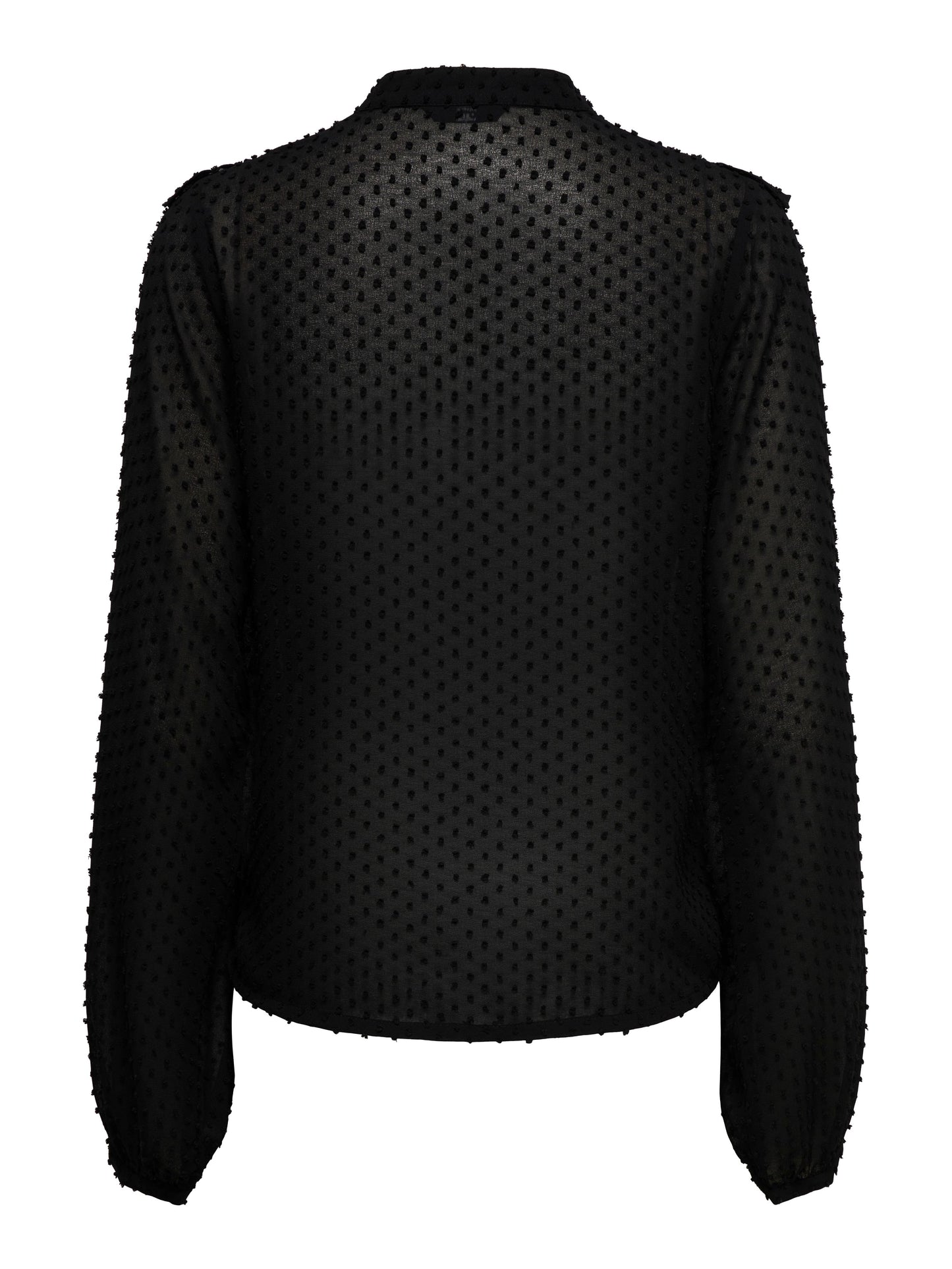 Sheer frill blouse