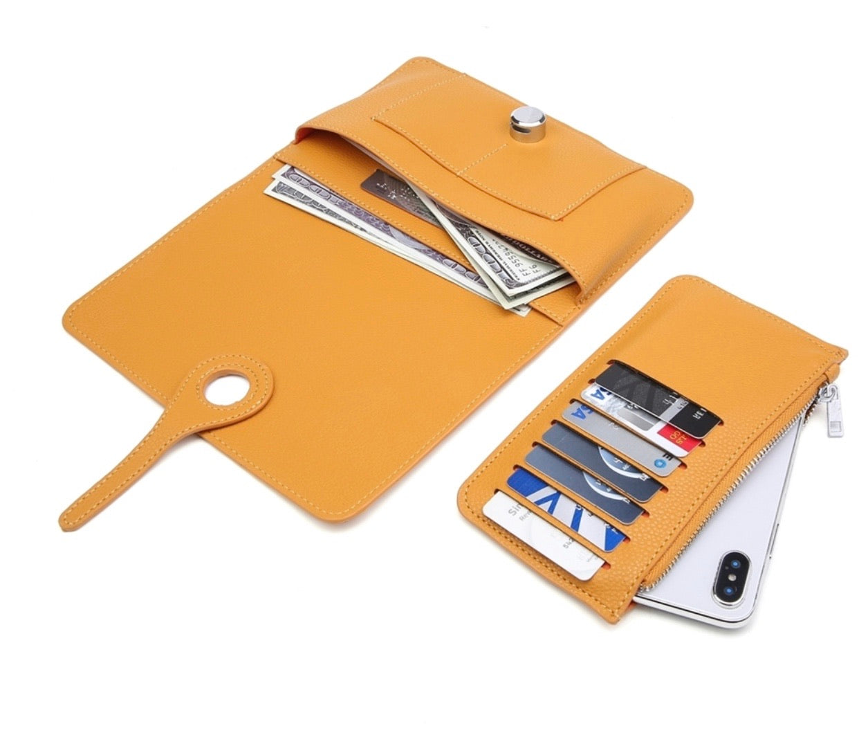 Purse with removable coin pouch - variety of colours