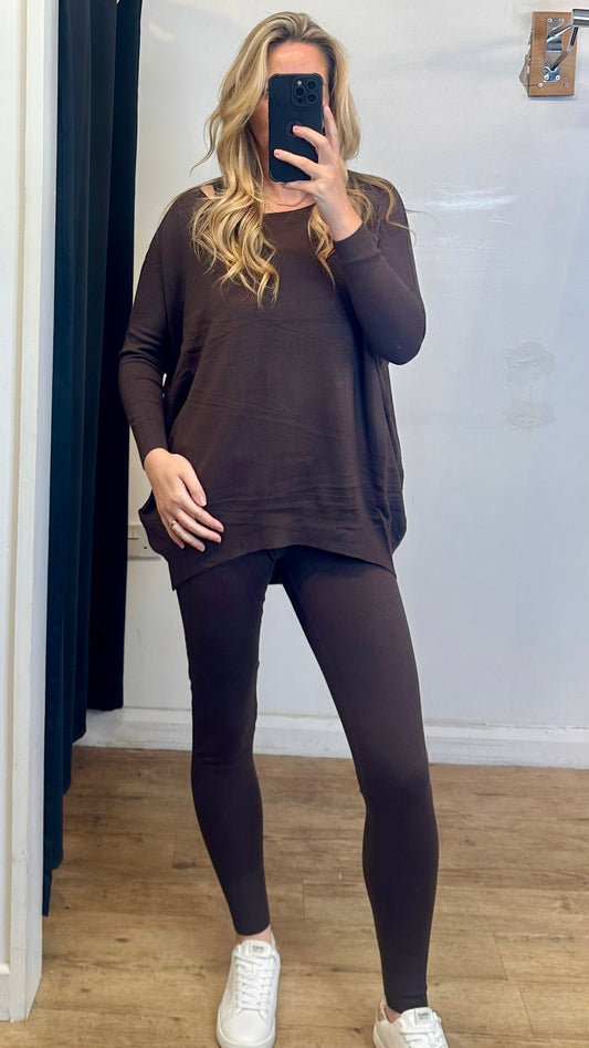 Brown loungewear set