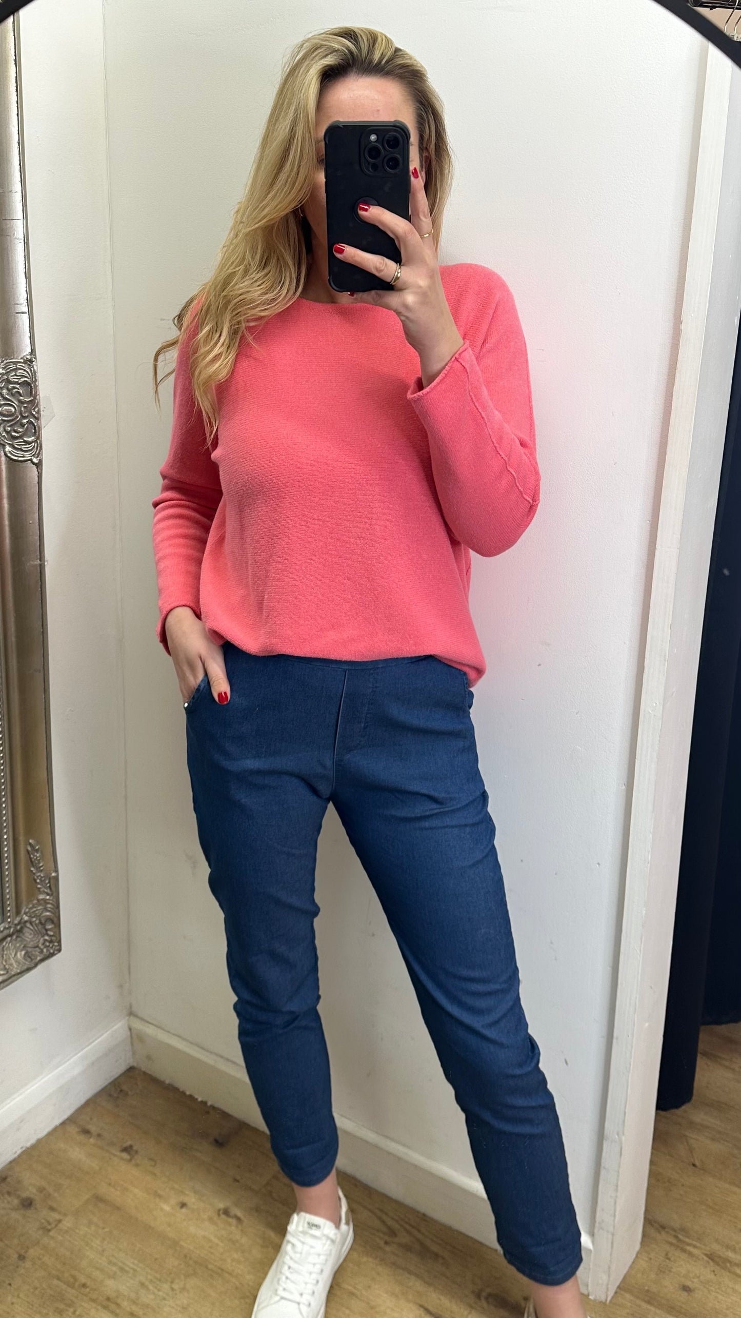 Denim Stretch Trousers