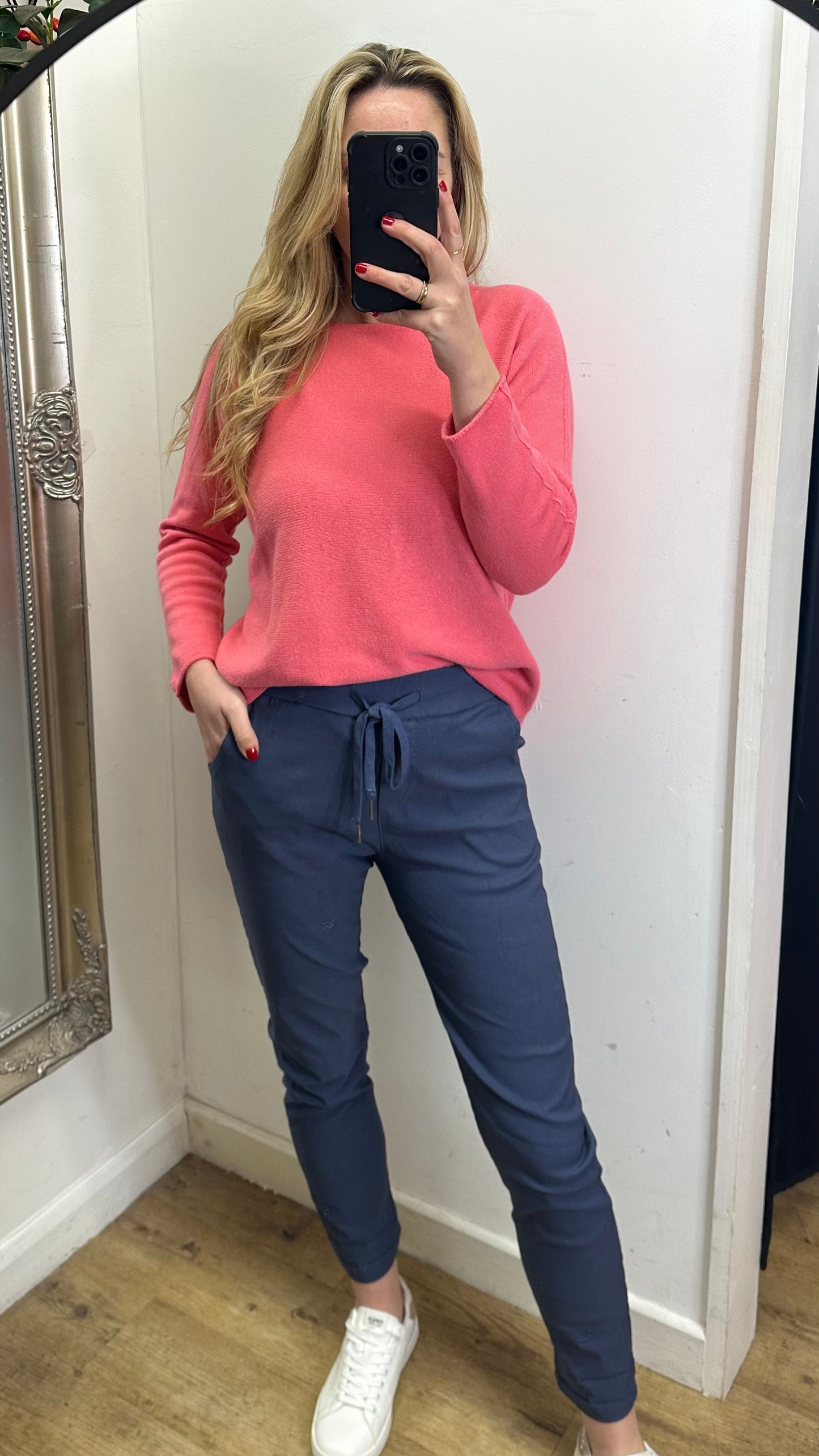 Blue Stretch trousers