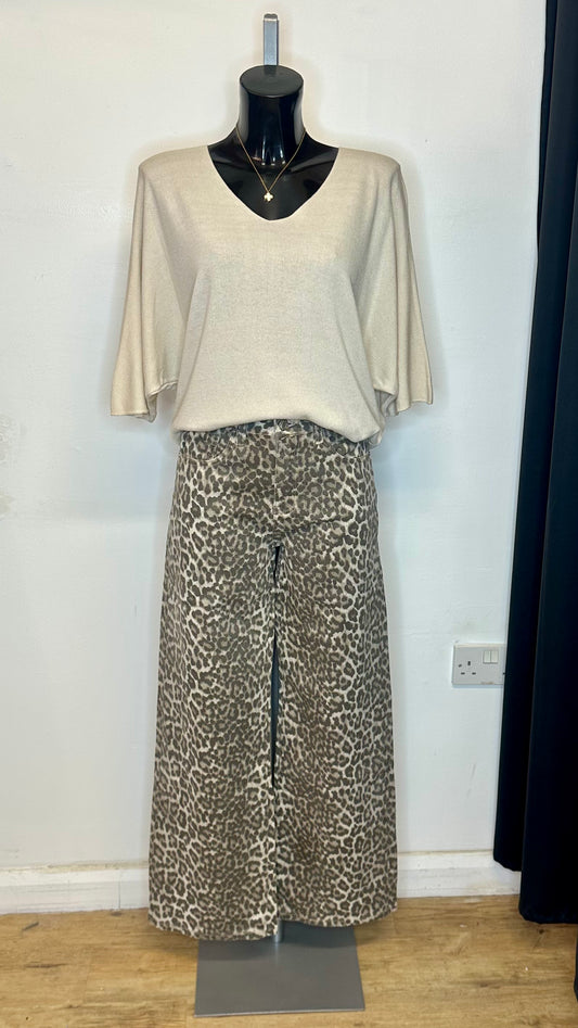 Fine Knit Top - Cream Colour
