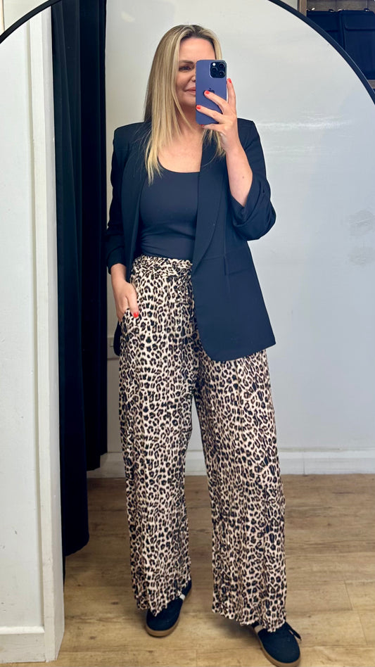 Ruched sleeve blazer - Black