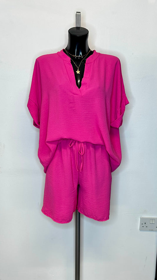 Short Set - Fuchsia