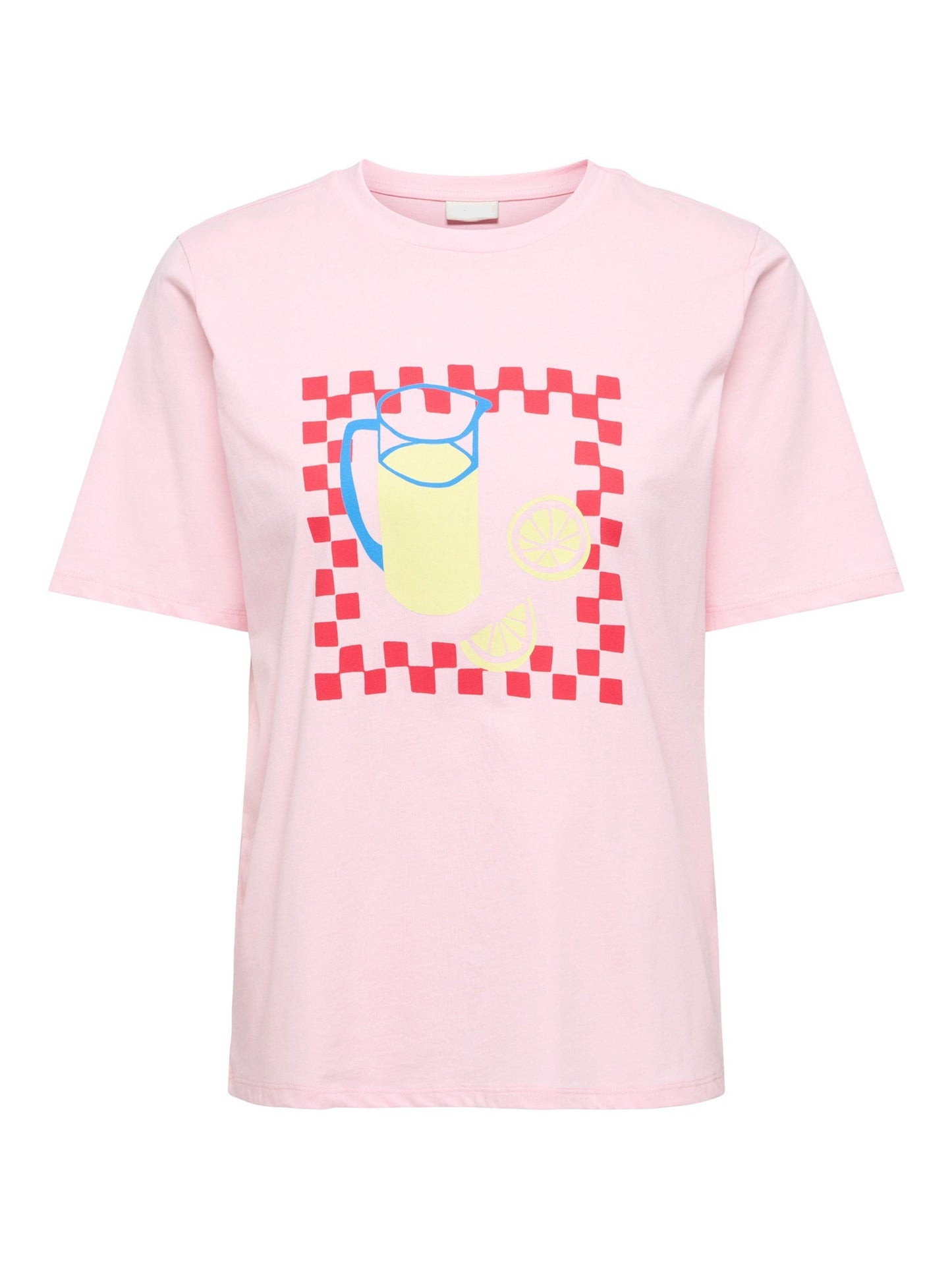 Pastel pink T-shirt - Lemonade / Lemons