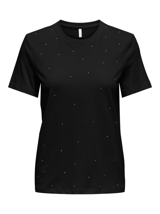 Black Rhinestone T-shirt