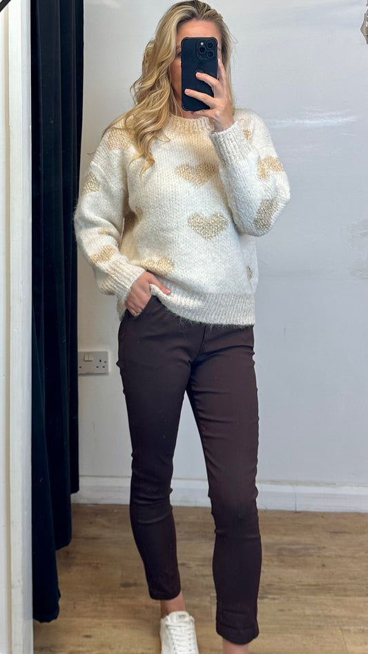 Brown Stretch Trousers