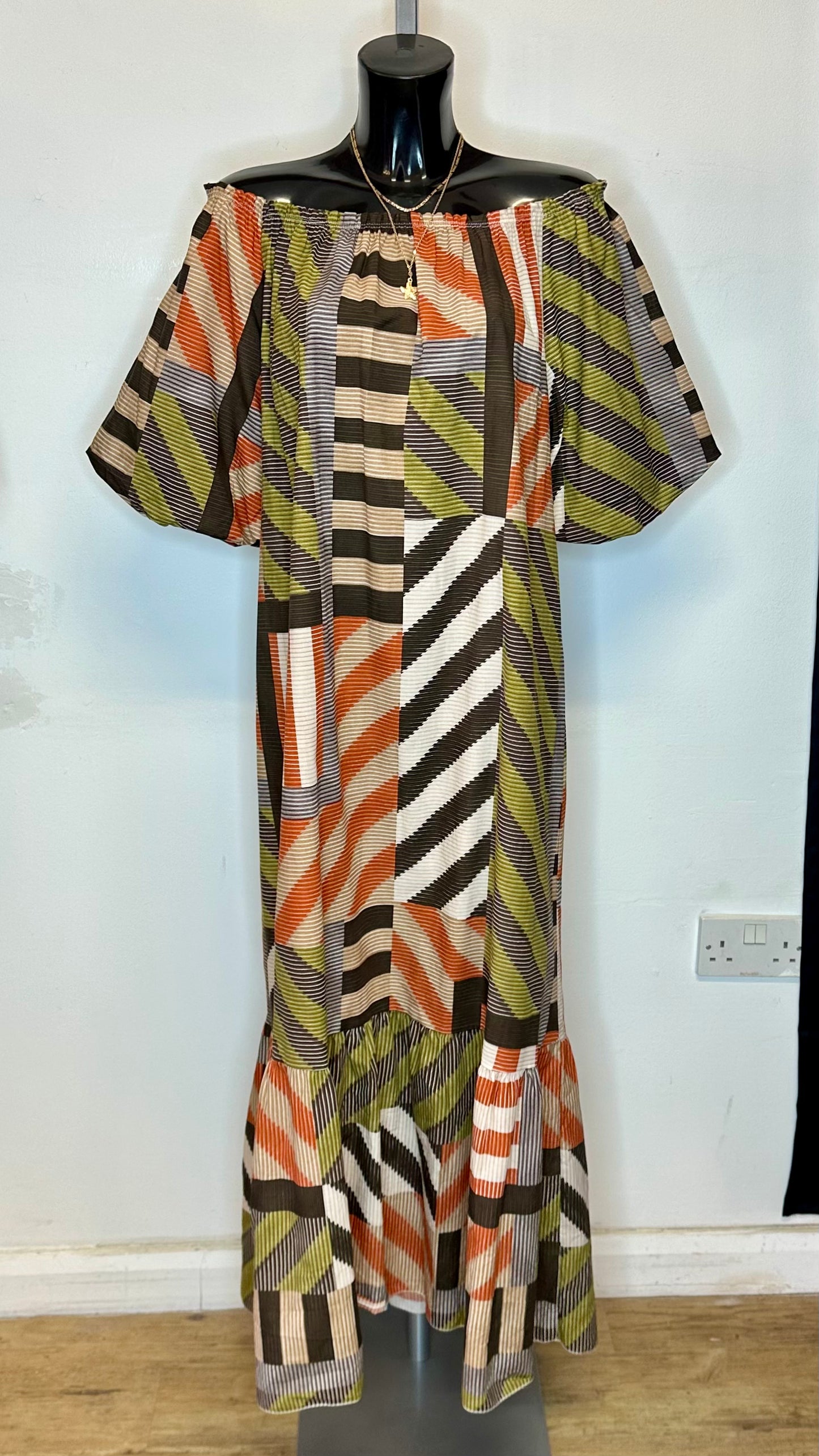Off Shoulder Maxi Dress