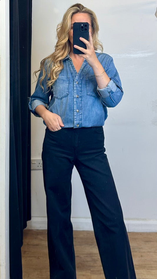 Medium Blue Denim Shirt