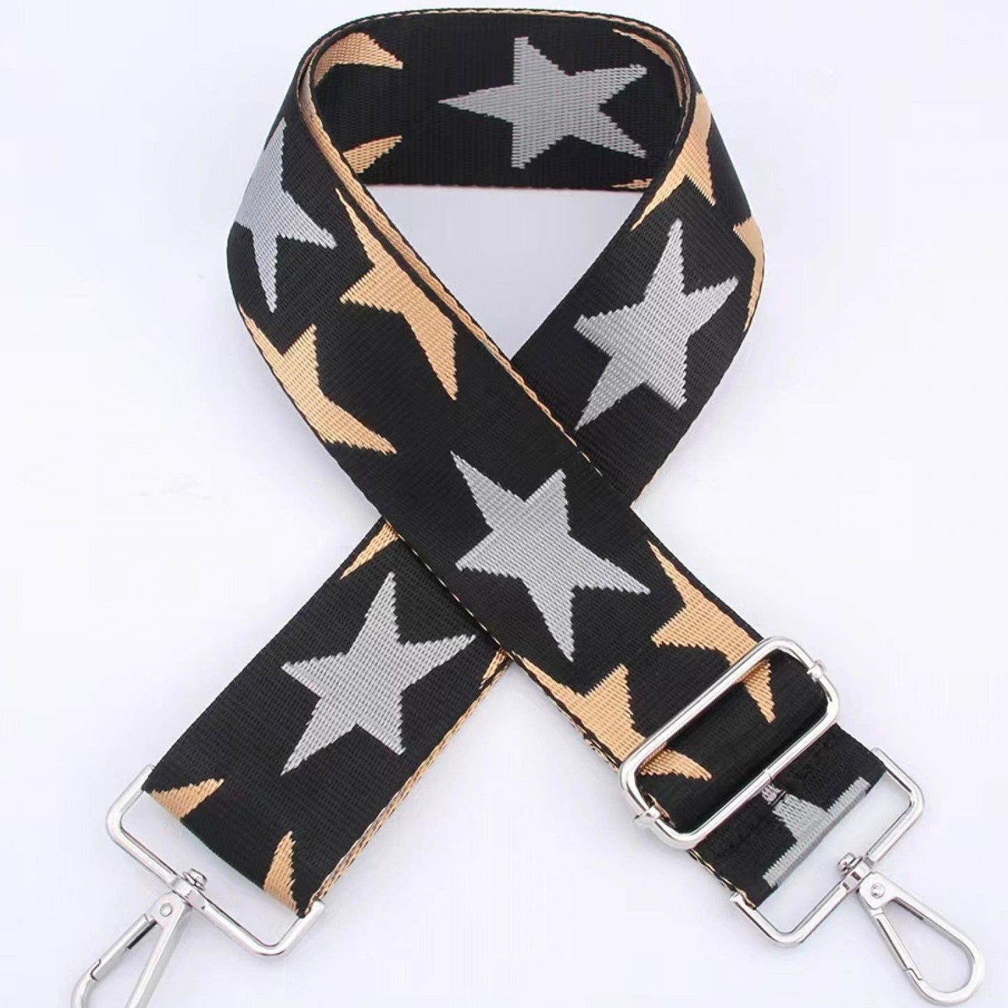 Star print bag strap