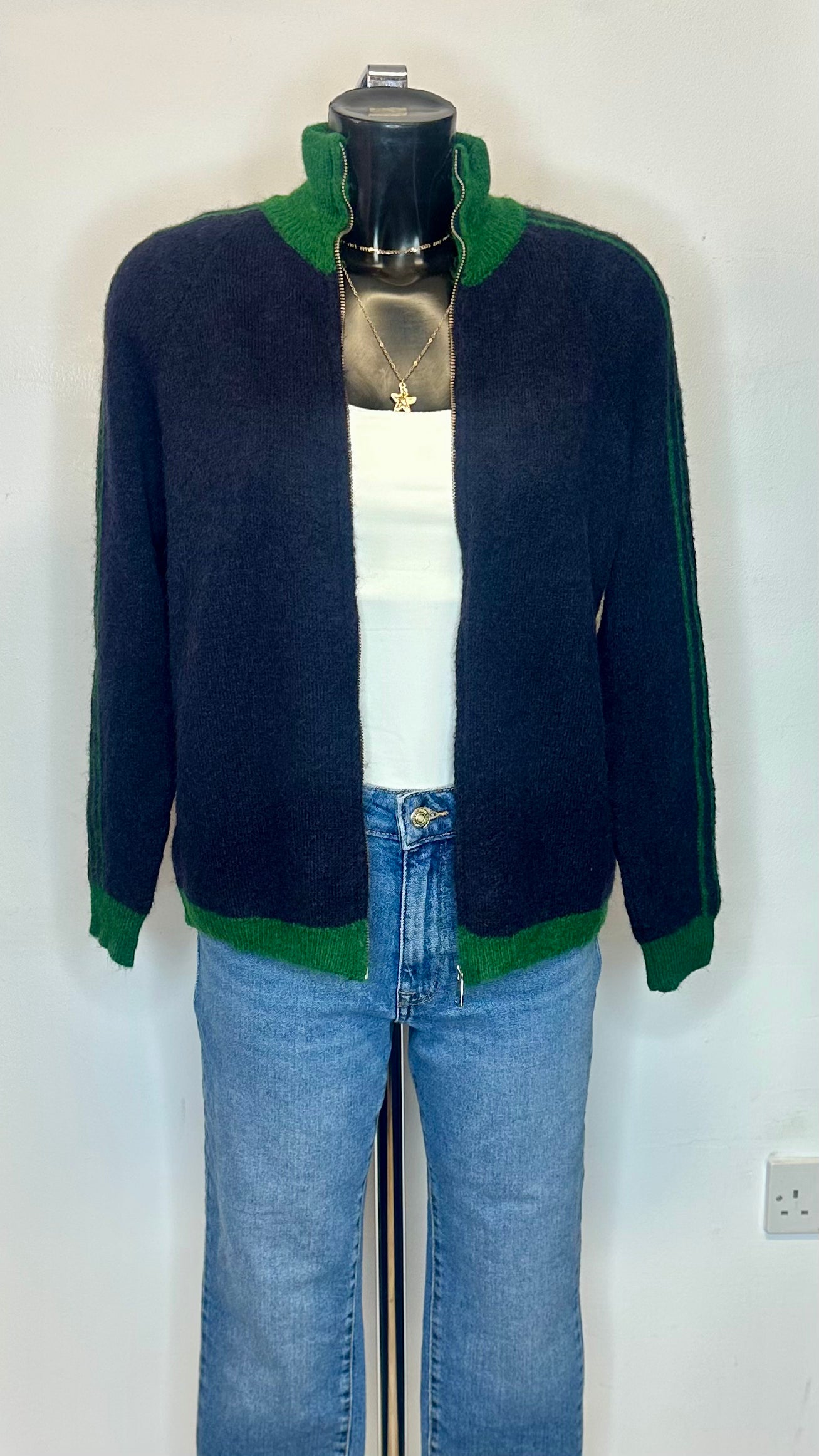 Stripe Knit Cardigan