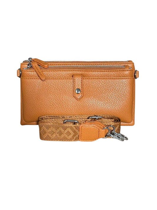 Brown crossbody phone purse