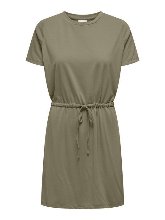 Transitional Khaki T-shirt Dress