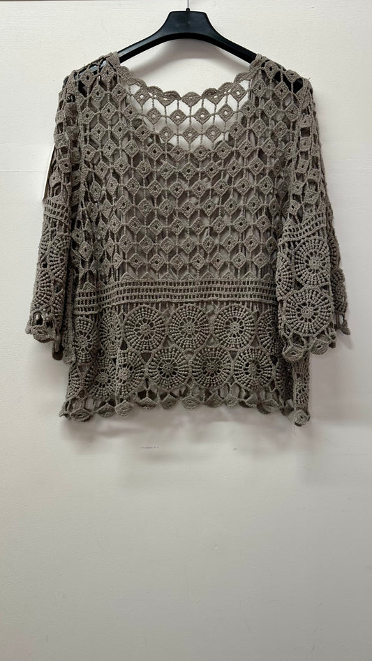 Crochet top - Grey