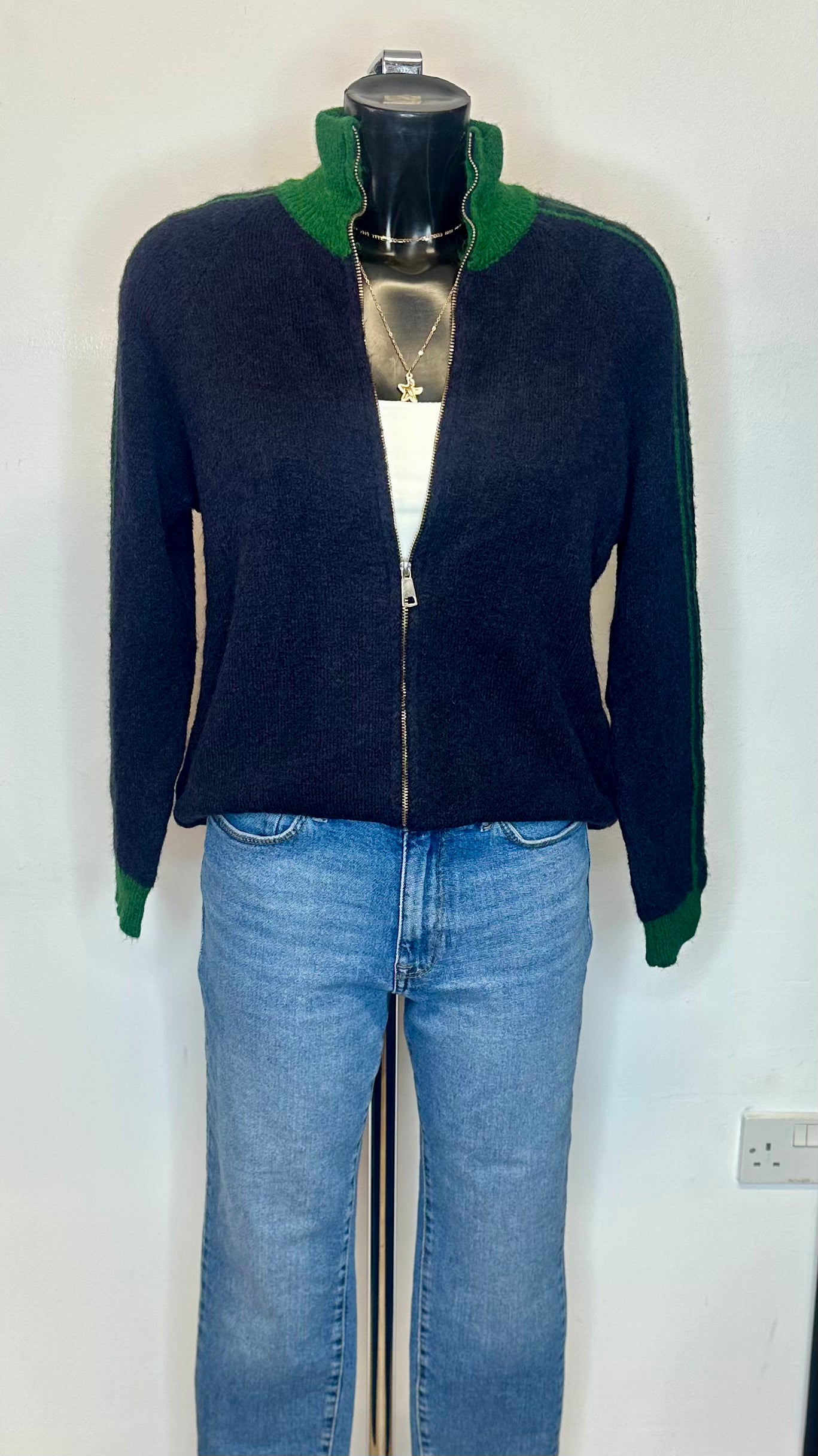 Stripe Knit Cardigan