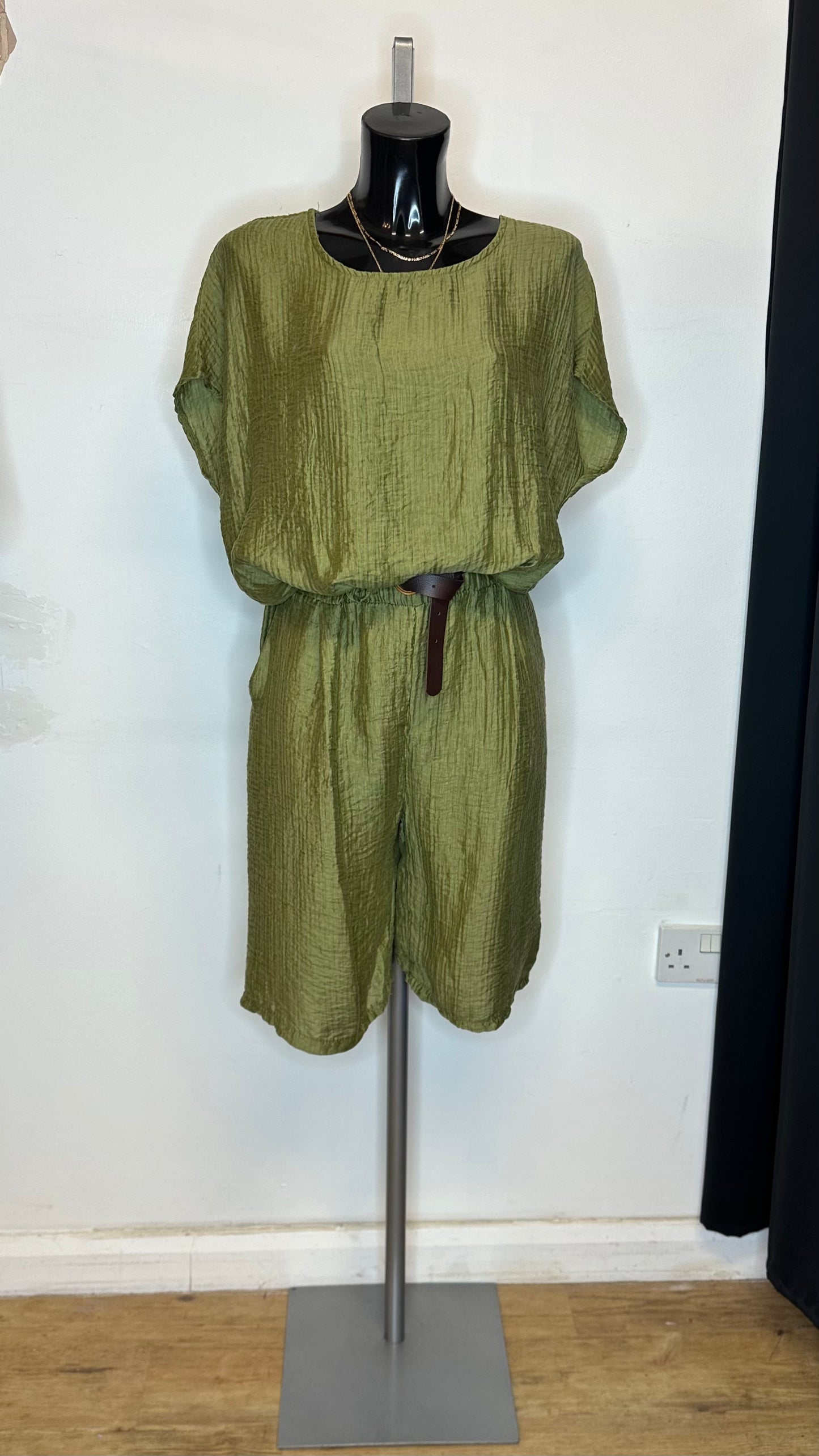 Khaki Co-Ord - Shorts