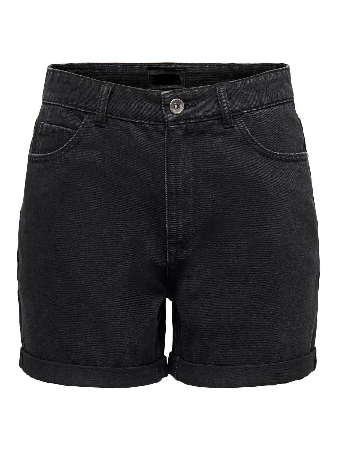 Denim Shorts - Black