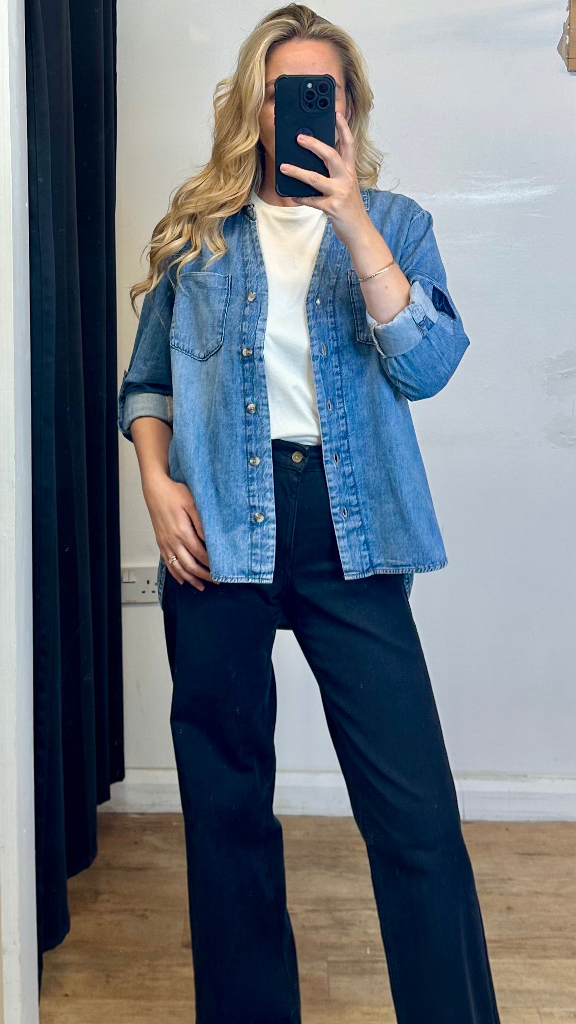 Medium Blue Denim Shirt