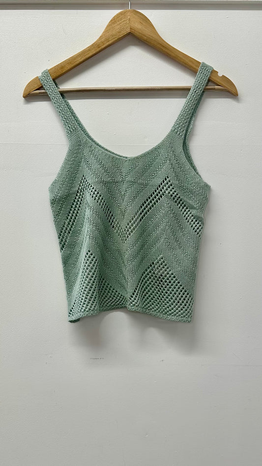 Pastel Green Knitted Camisole