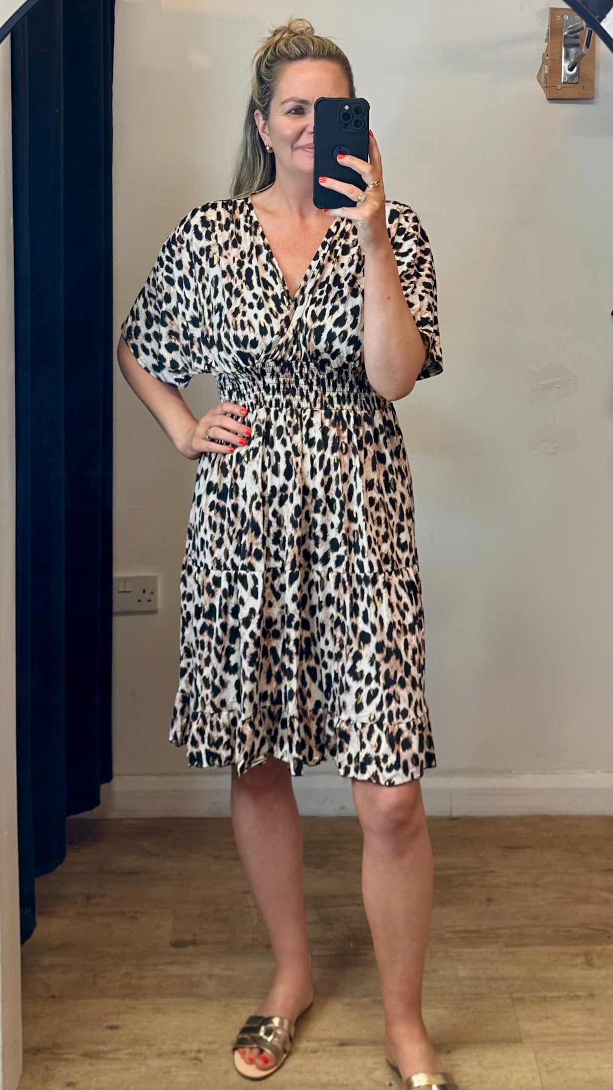 Animal print dress