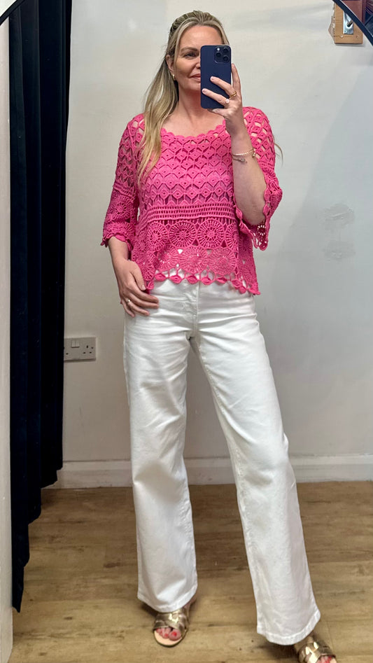 Crochet top - Pink