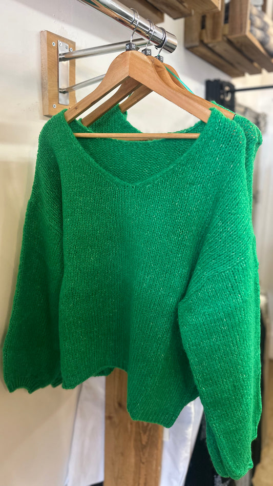 Green Chunky Knit