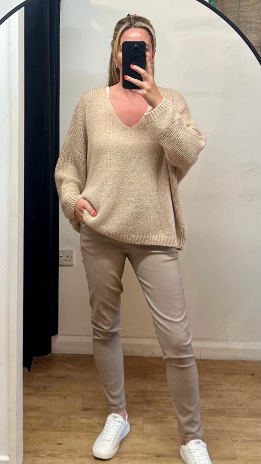 Chunky Knit - Mocha Colour