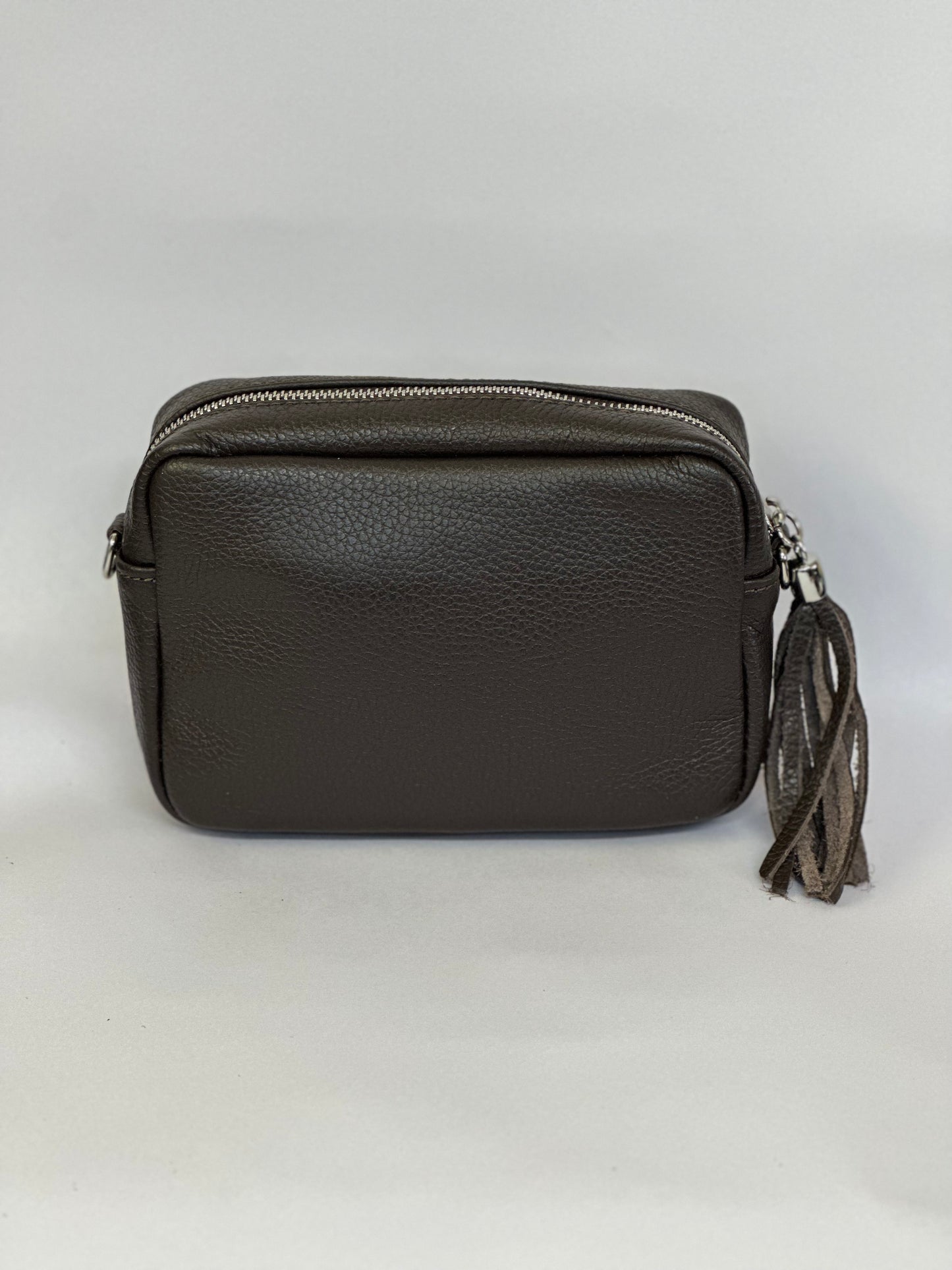Dark Brown Camera Bag - Real Leather