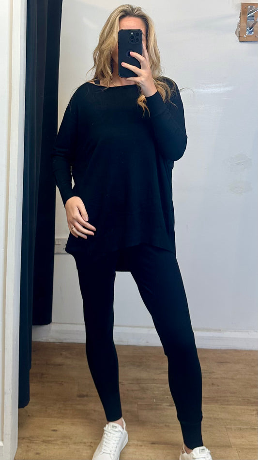 Black loungewear set