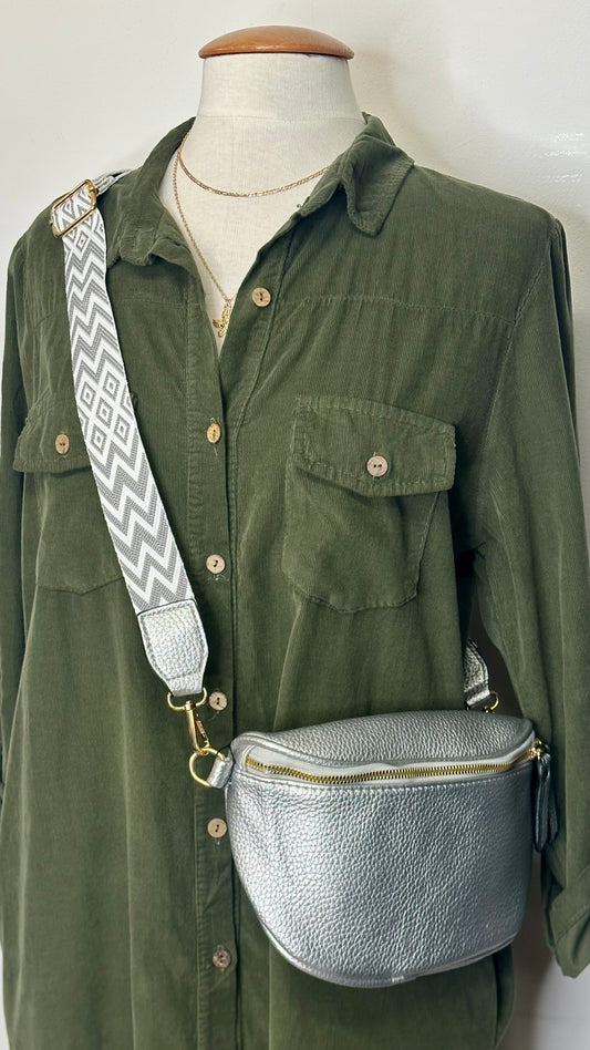 Side Body Bag - Silver
