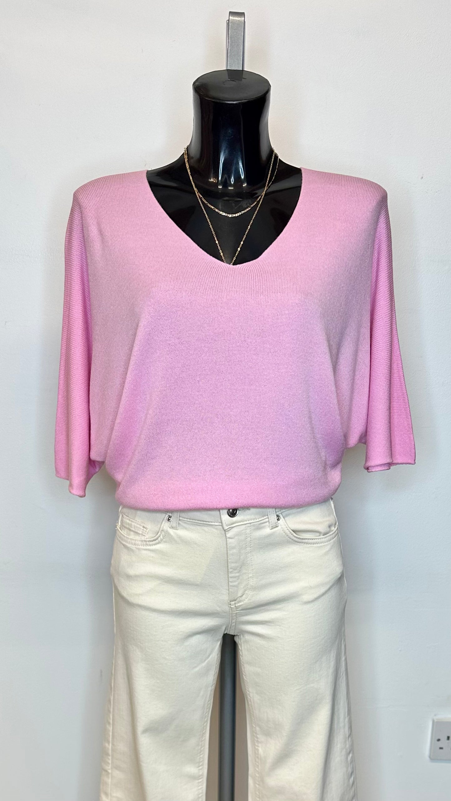 Baby Pink Fine Knit Top