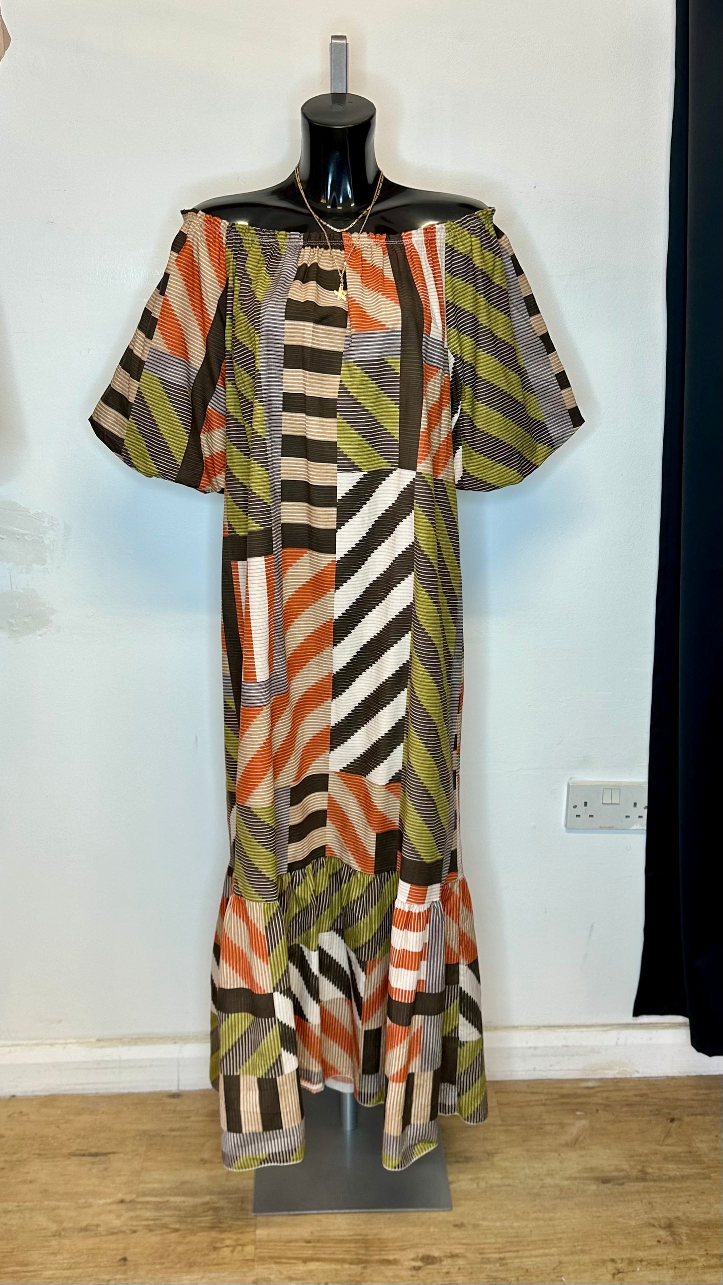 Off Shoulder Maxi Dress
