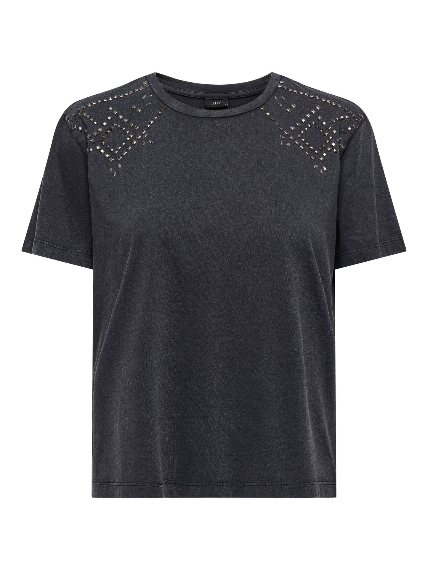 Washed Black Stud T-shirt